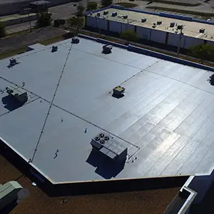 new TPO commercial flat roof in Central Florida